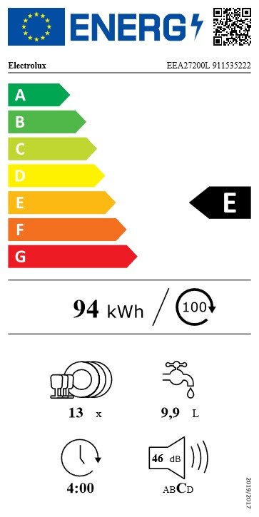 Съдомиялна за вграждане Electrolux EEA27200L