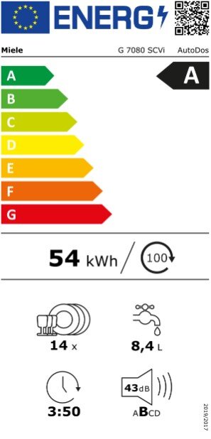 Съдомиялна за вграждане MIELE G 7080 SCVi AutoDos