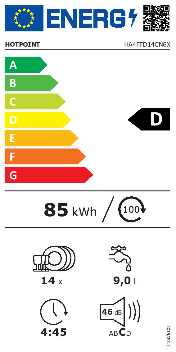 Съдомиялна машина Hotpoint-Ariston HA4FFD14CN6X - Image 2