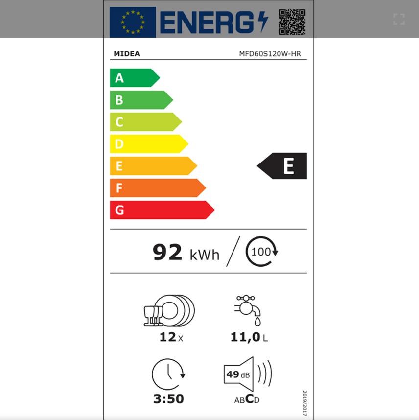 Съдомиялнa MIDEA MFD60S120W-HR