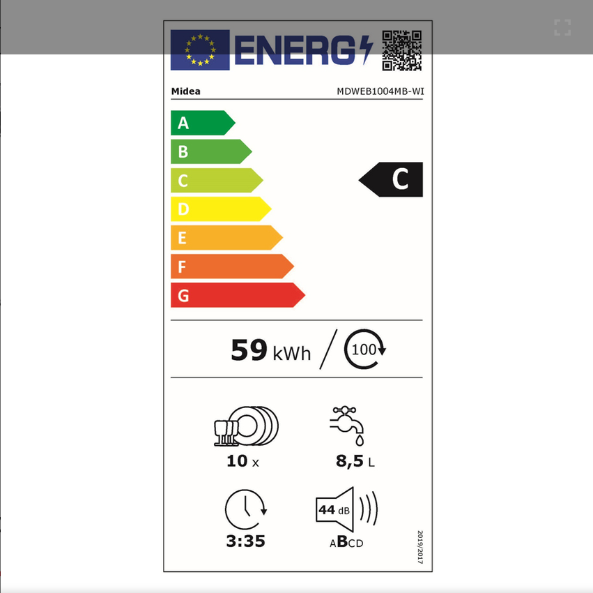 Съдомиялна за вграждане MIDEA MDWEB1004MB-WI